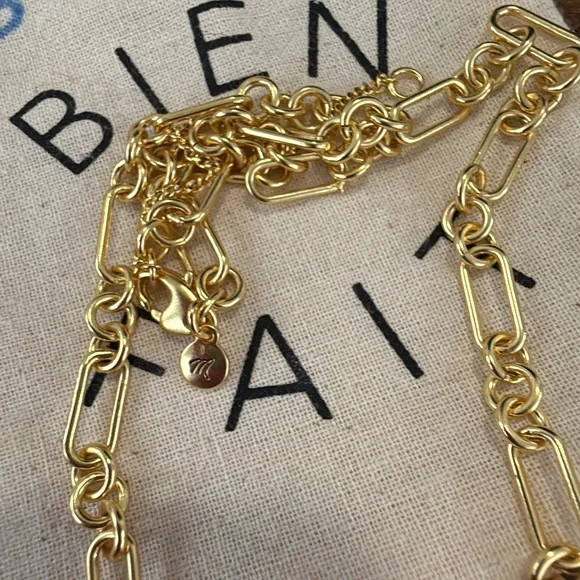 Madewell chunky link chain necklace NEW with dust bag - Picture 7 of 8